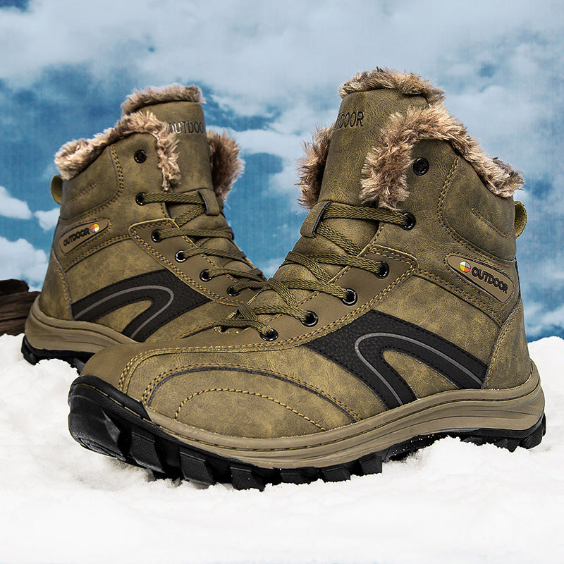 Cotton Velvet Warm Plus Size Hiking Boots