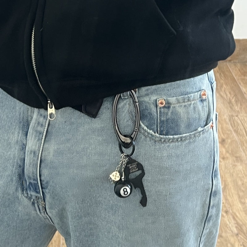 Oval Keychain Climbing Button Carabiner