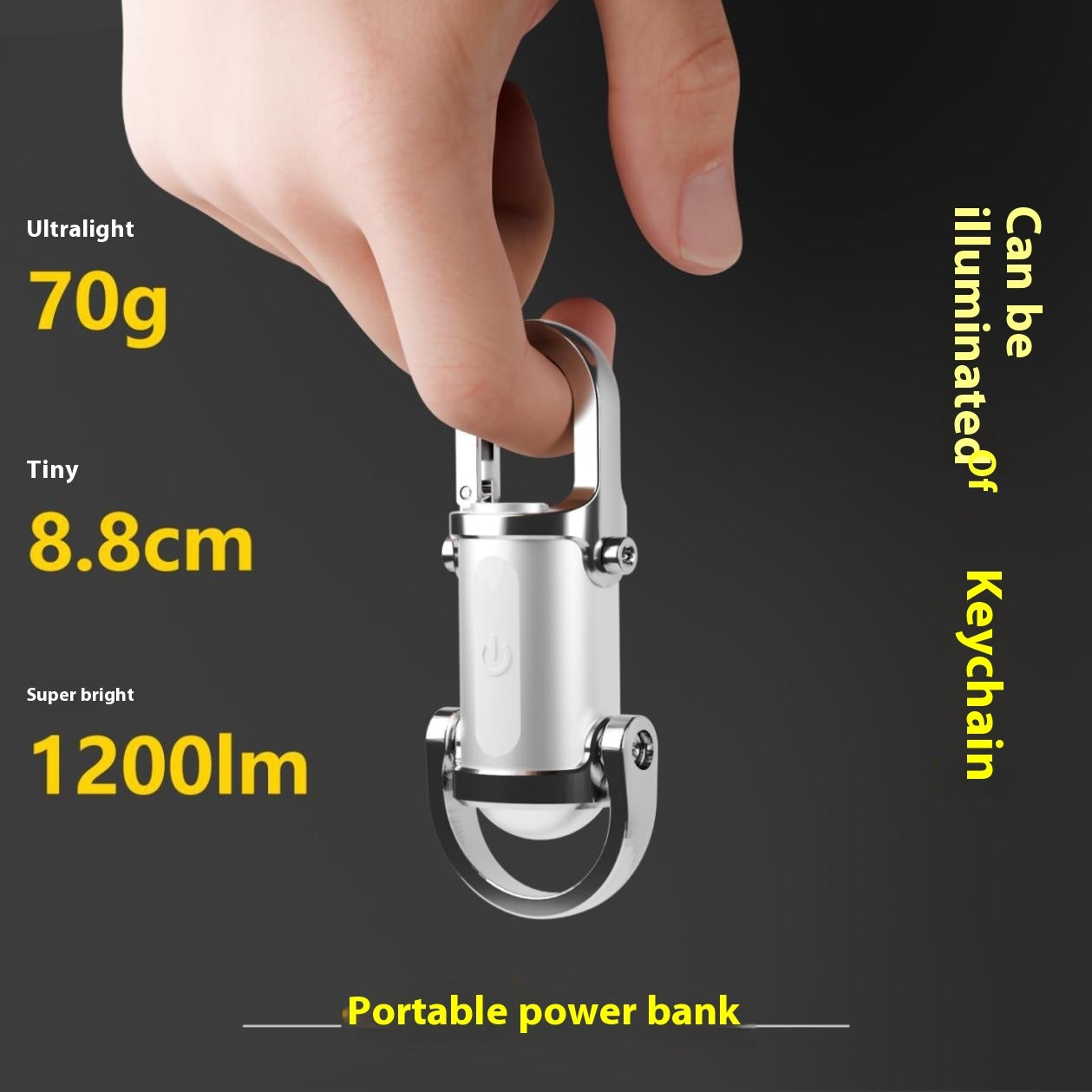 Keychain Flashlight Waterproof Lighting