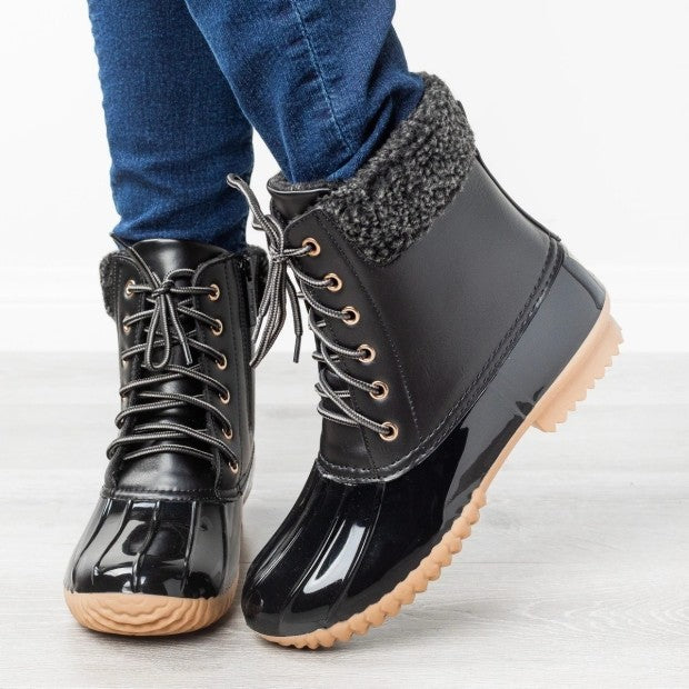 Outdoor waterproof duck boots