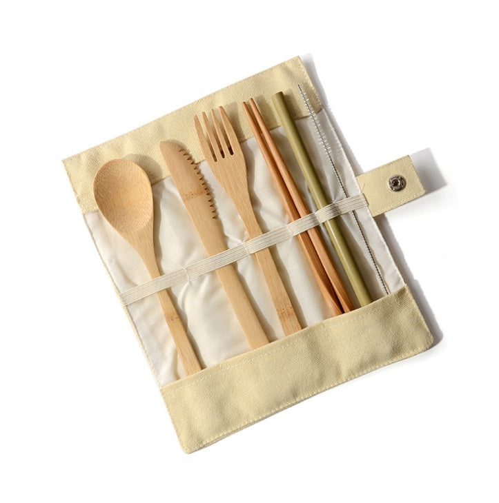 Bamboo Utensils Wooden Cutlery Set
