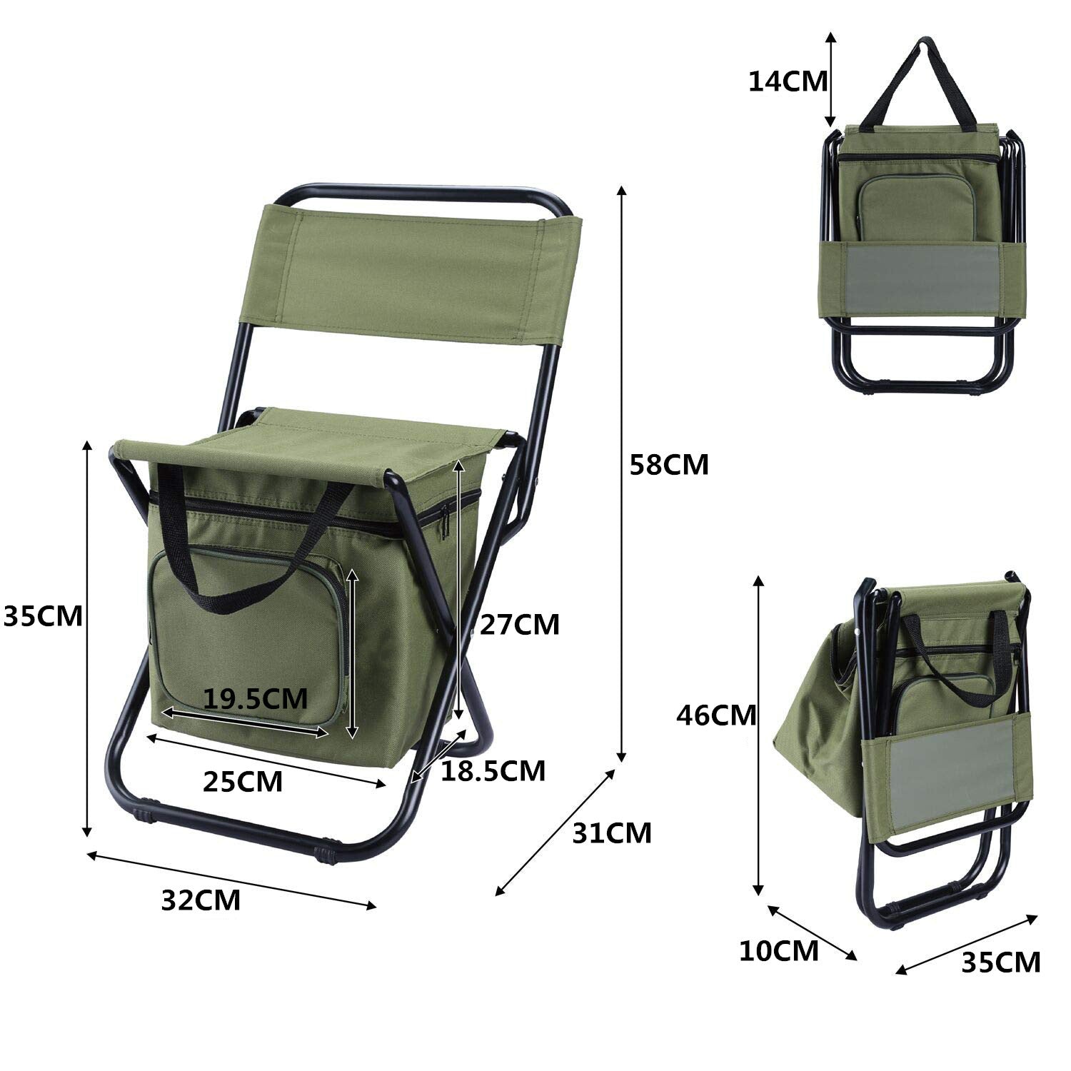 Folding Chair Backpack Folding Stool