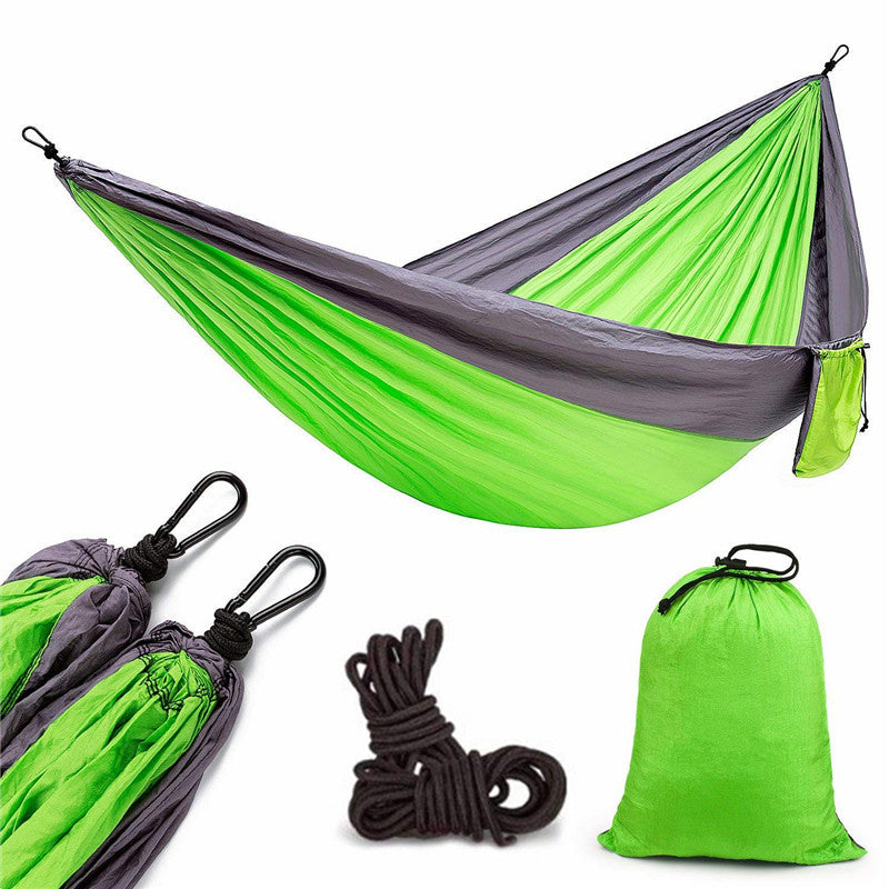 Portable Nylon Parachute Outdoor Double Hammock