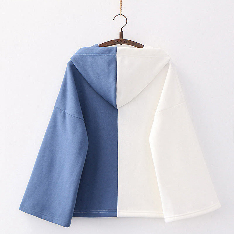 Kids School Loose Color Matching Jacket