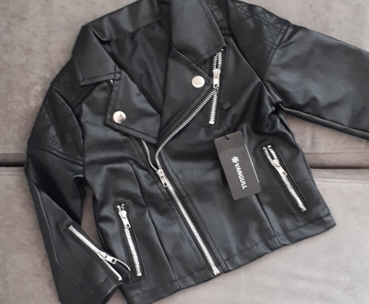 Kids Pu Leather Jacket