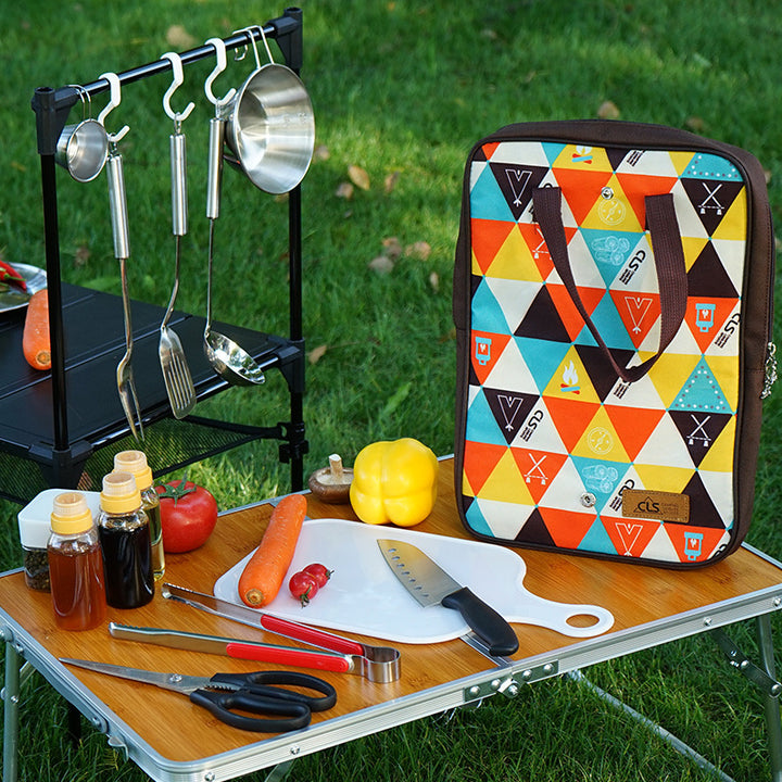 Outdoor Cookware Five-Piece Set Camping Barbecue