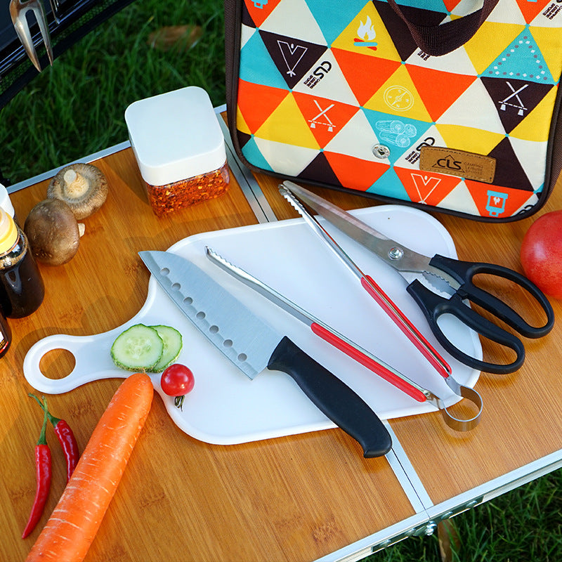 Outdoor Cookware Five-Piece Set Camping Barbecue