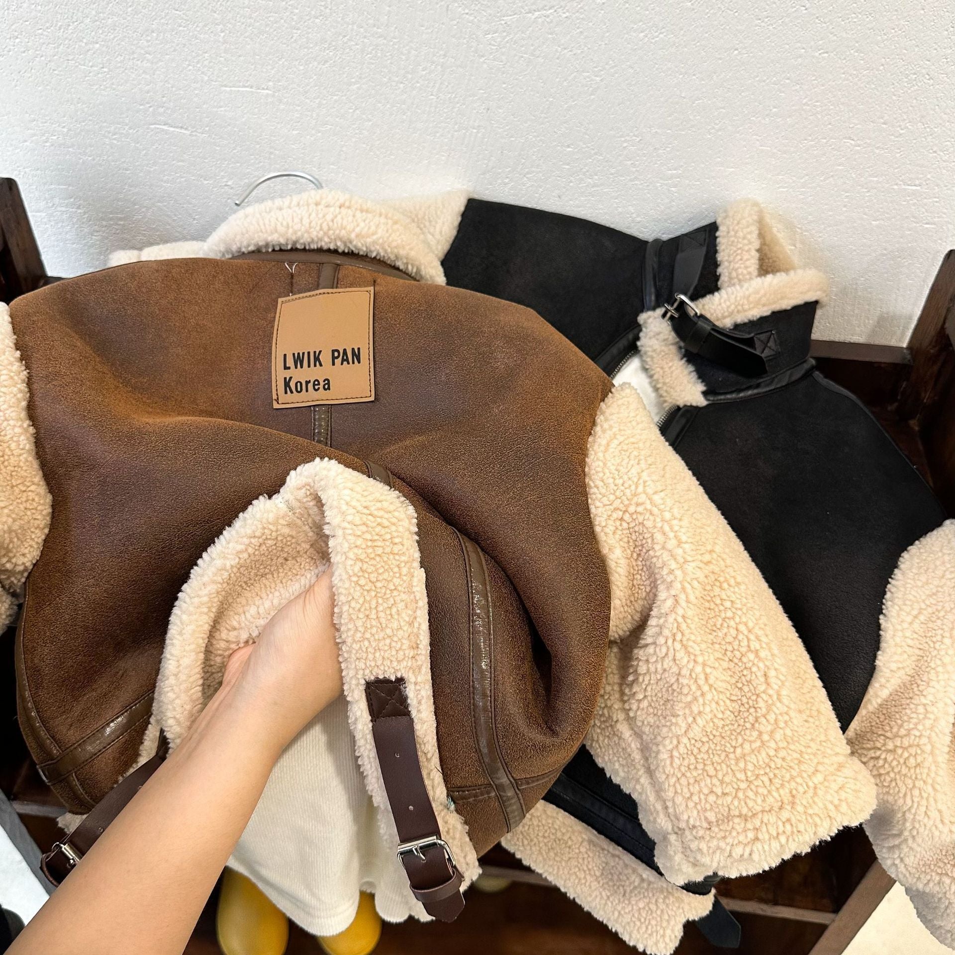 Kids' Overcoat Stitching Fur Stand Collar