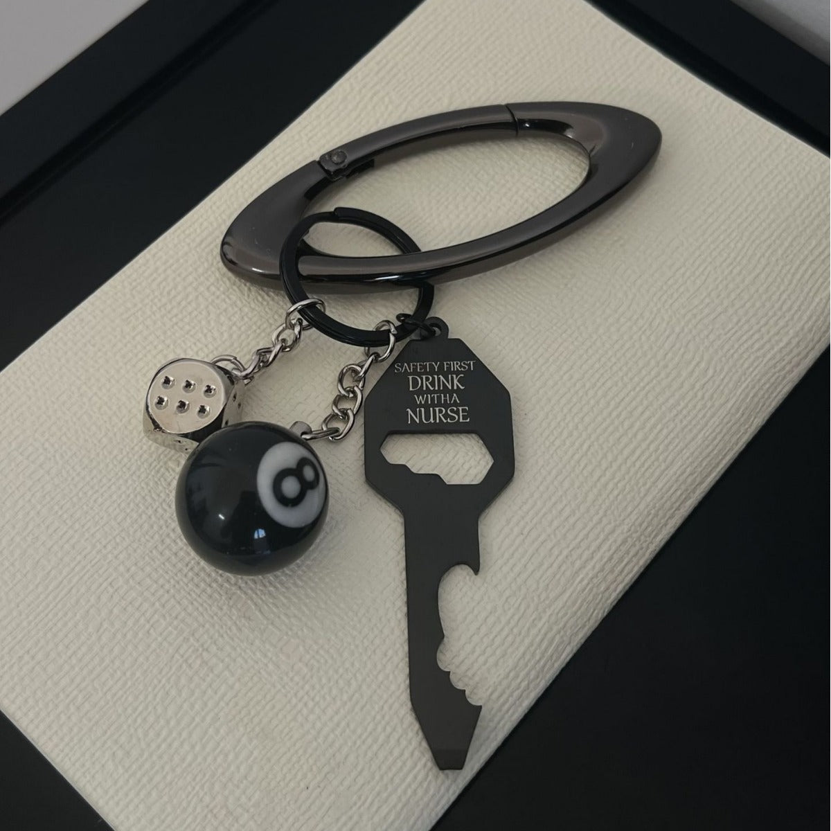 Oval Keychain Climbing Button Carabiner