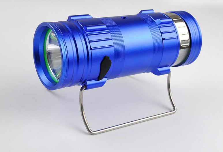 High Power Waterproof Blue Flashlight