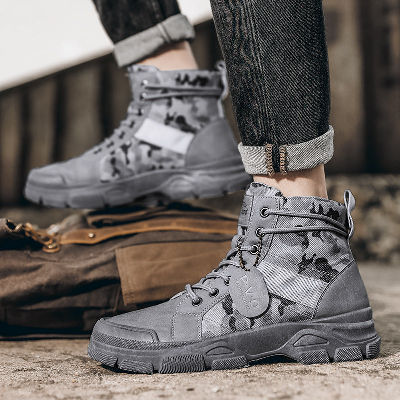 Canvas High-top Outdoor Hiking Boots