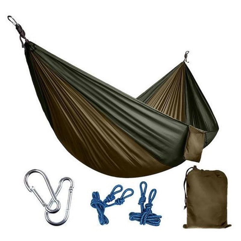 Portable Nylon Parachute Outdoor Double Hammock