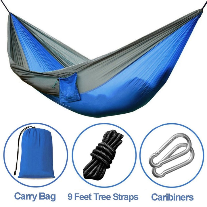 Portable Nylon Parachute Outdoor Double Hammock