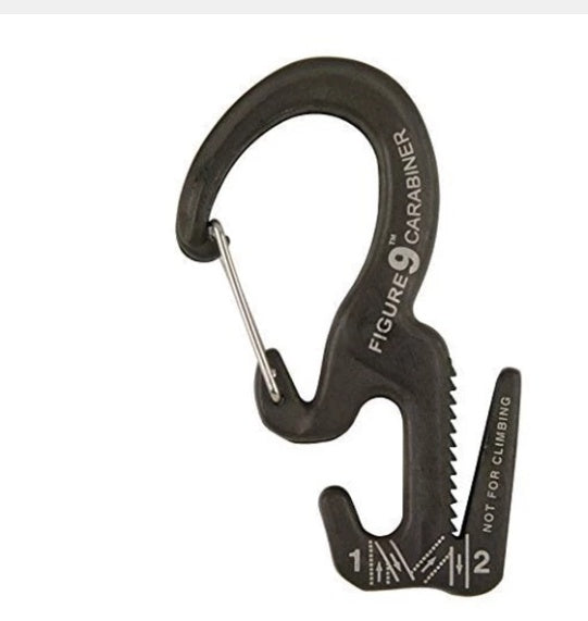 Small Aluminum Rope With Carabiner Clip
