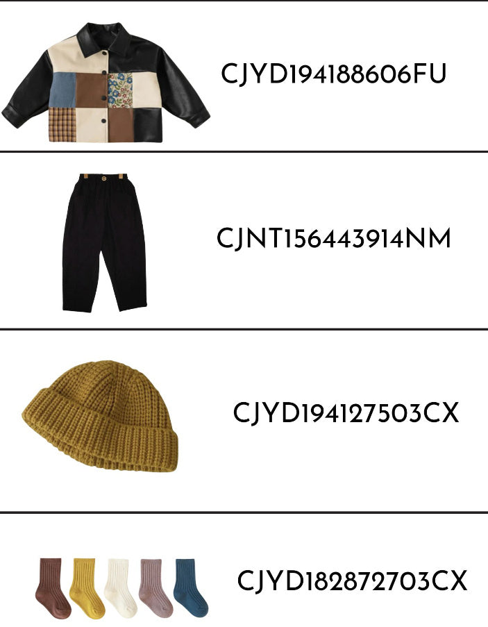 Baby Autumn And Winter Kids' Overcoat Boy's Leather