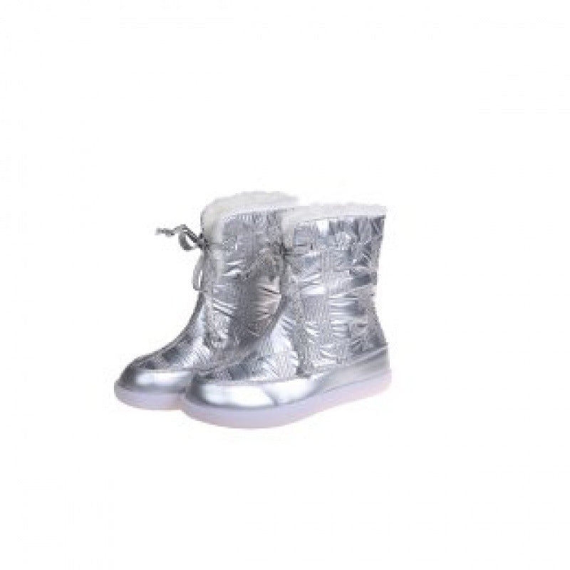 Snow boots women's waterproof high-top boots