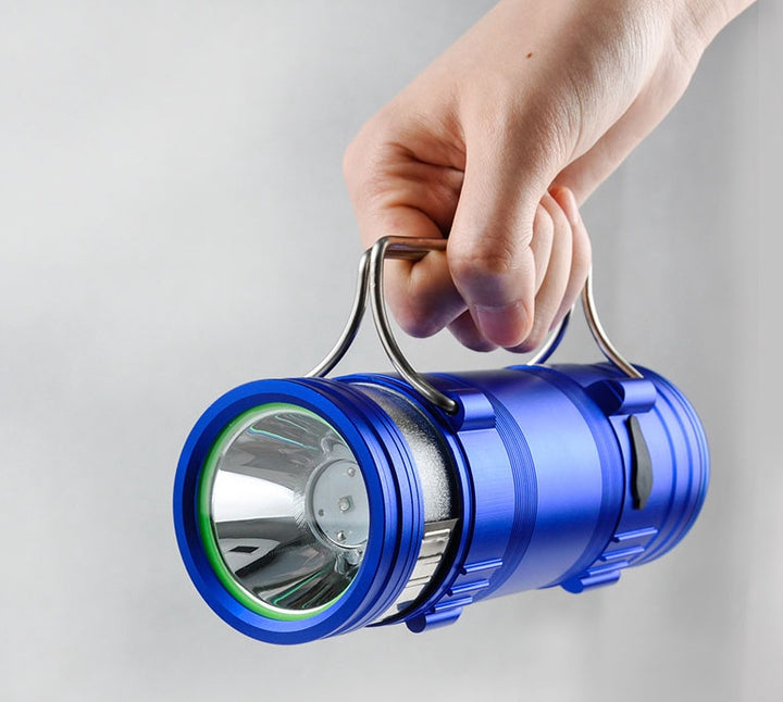 High Power Waterproof Blue Flashlight