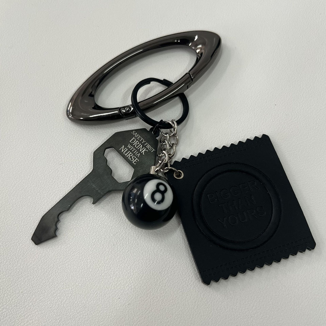 Oval Keychain Climbing Button Carabiner