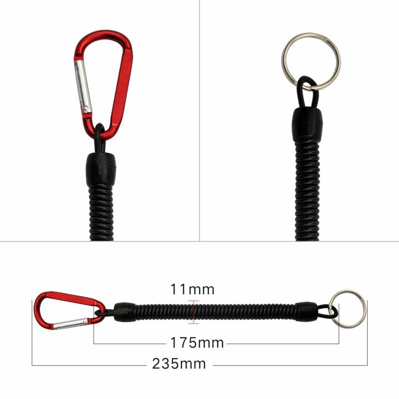 Carabiner spring rope