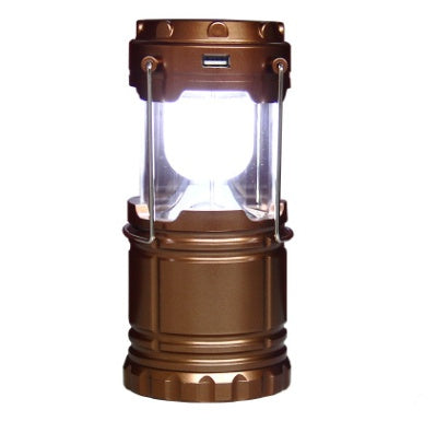 COB camping outdoor portable telescopic lantern