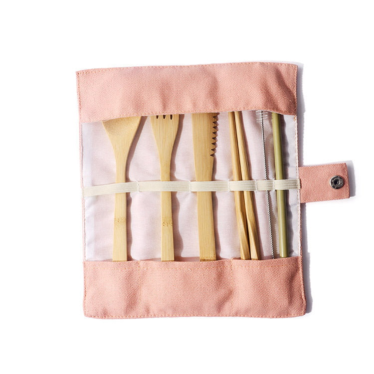 Bamboo Utensils Wooden Cutlery Set