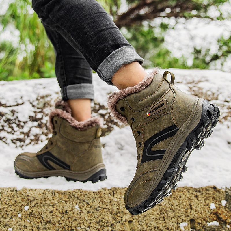 Cotton Velvet Warm Plus Size Hiking Boots
