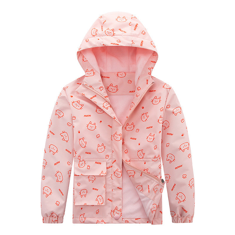 Kids' Coat Windproof Waterproof Jacket