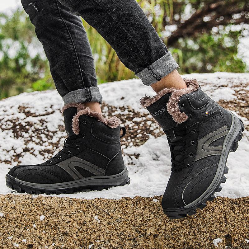 Cotton Velvet Warm Plus Size Hiking Boots