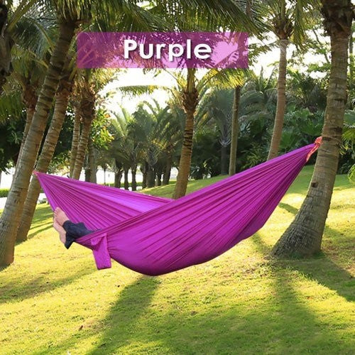 Portable Nylon Parachute Outdoor Double Hammock