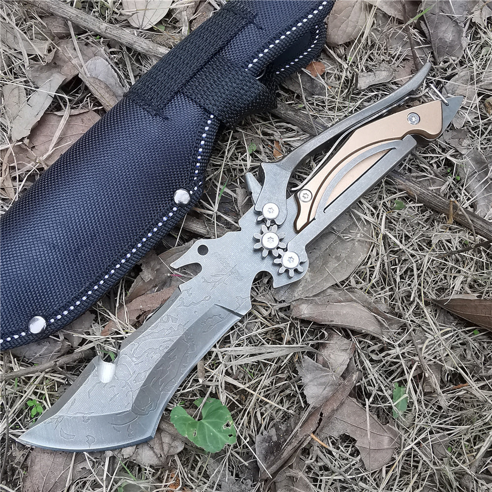 Mechanical Camping Straight Knife