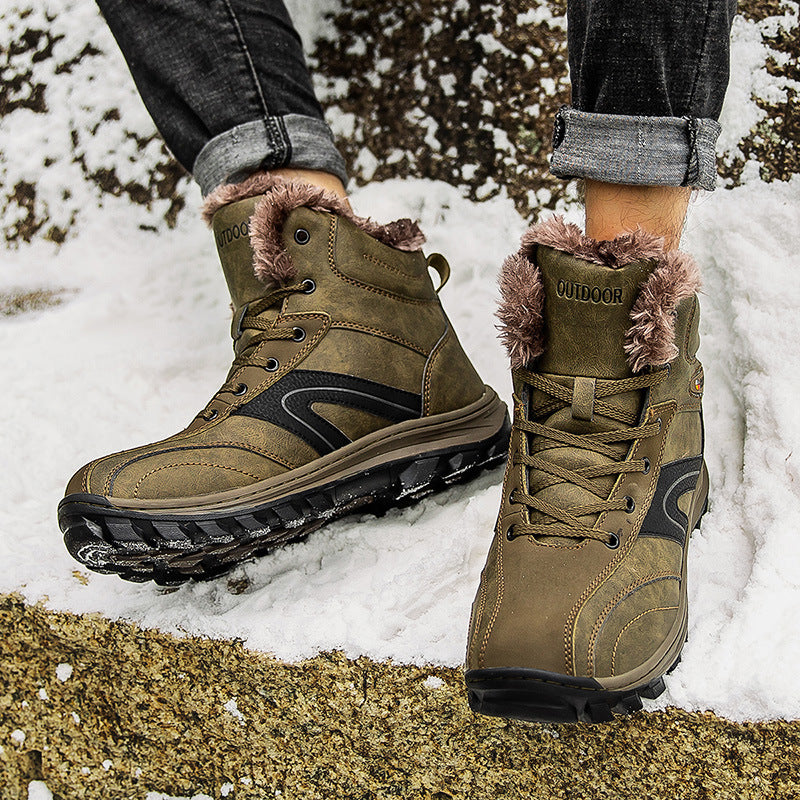 Cotton Velvet Warm Plus Size Hiking Boots