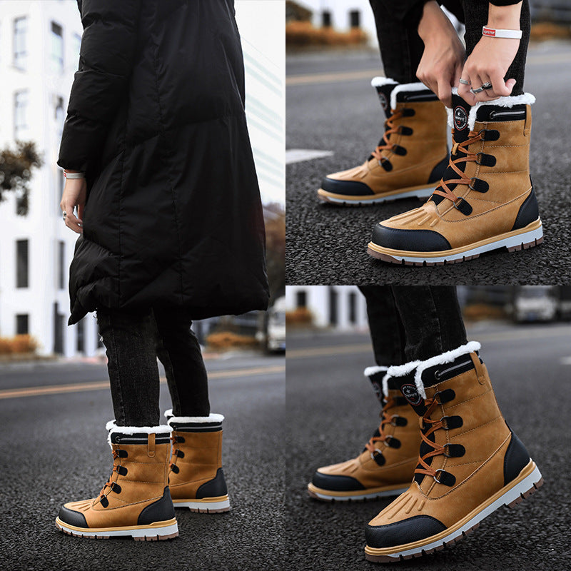 Warm Snow Boots Men's Waterproof