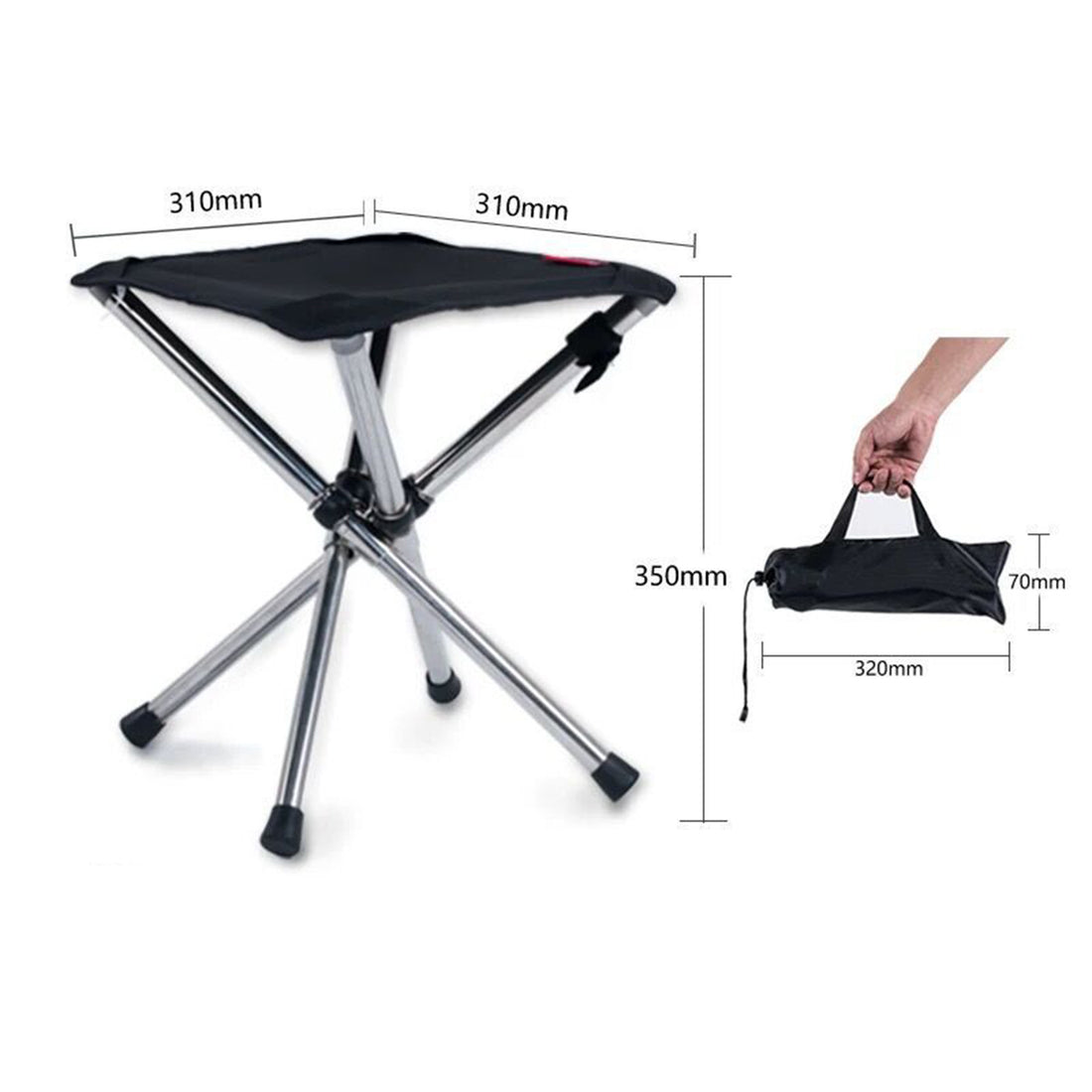 Tie Stainless Steel Camping Chair