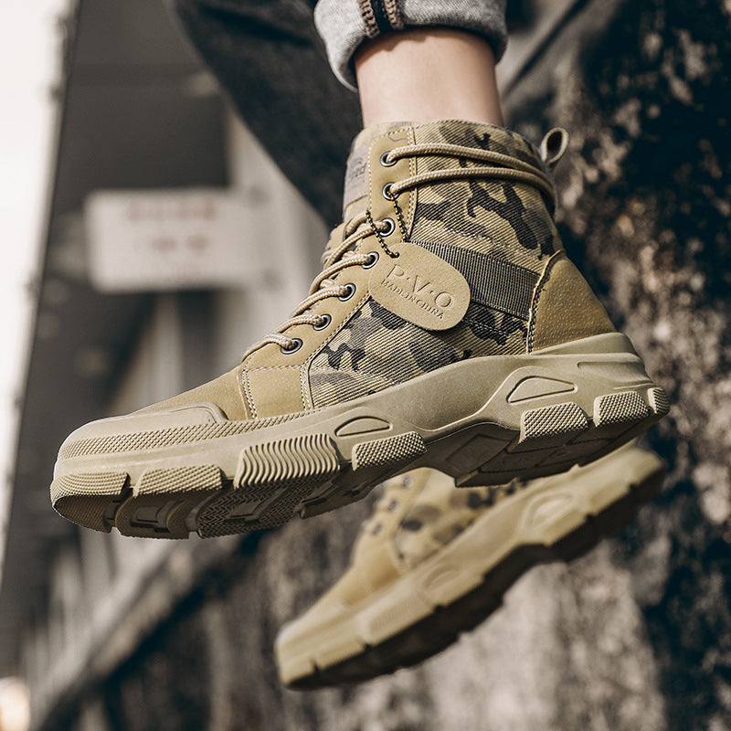 Canvas High-top Outdoor Hiking Boots