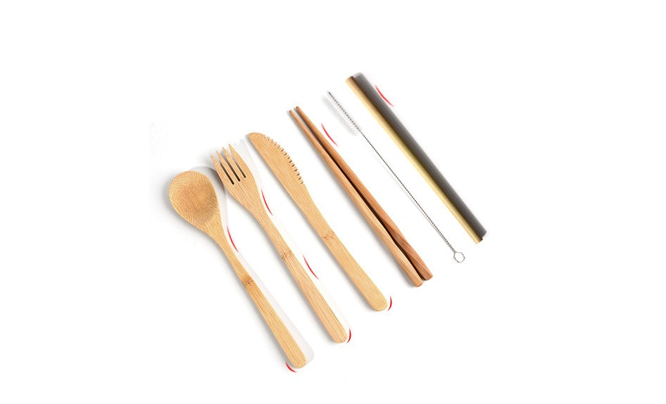 Bamboo Utensils Wooden Cutlery Set