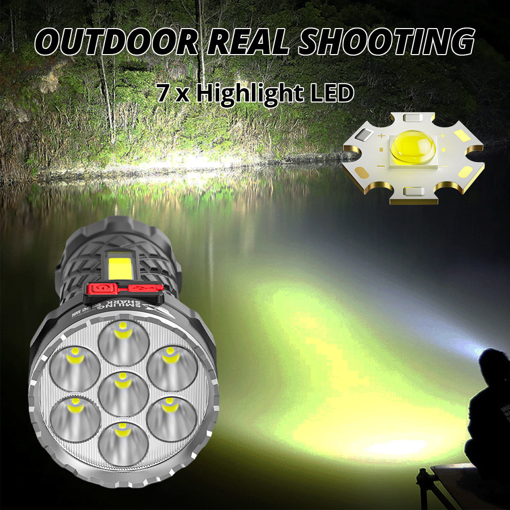 Multi-light Flashlight Rechargeable Waterproof