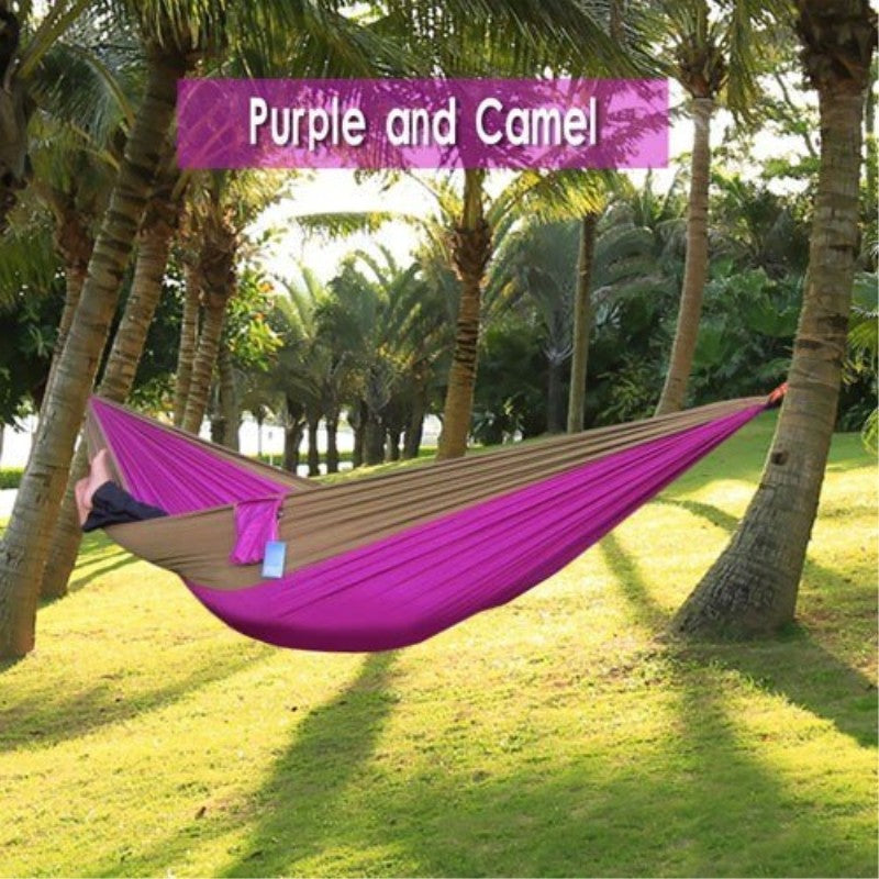 Portable Nylon Parachute Outdoor Double Hammock
