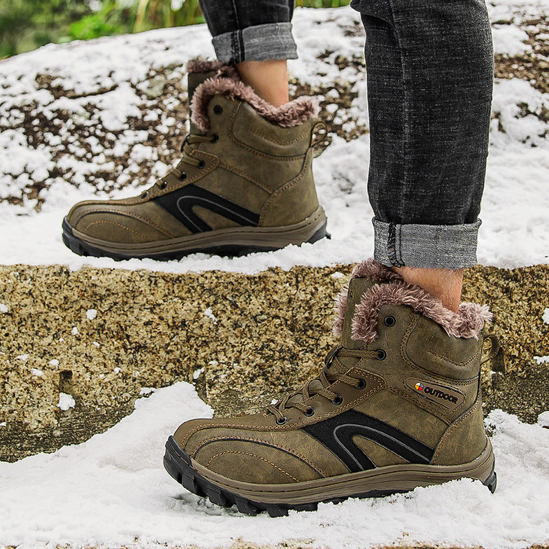 Cotton Velvet Warm Plus Size Hiking Boots