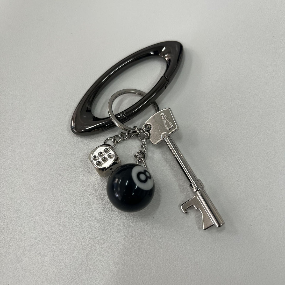 Oval Keychain Climbing Button Carabiner