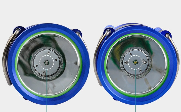 High Power Waterproof Blue Flashlight