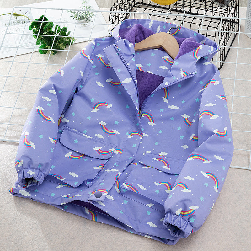 Kids' Coat Windproof Waterproof Jacket