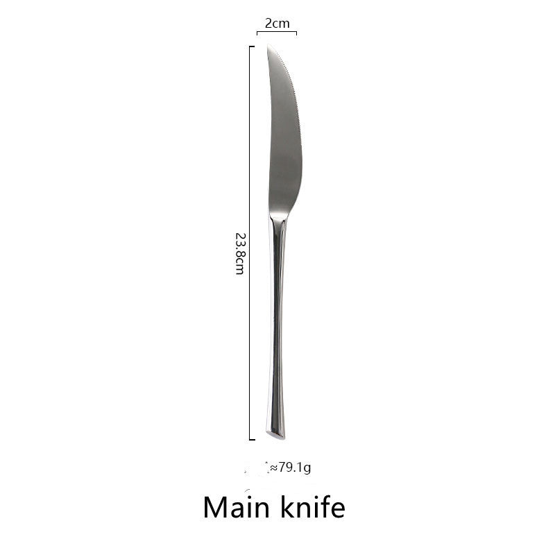 Silver Western Stainless Steel Cutlery Set