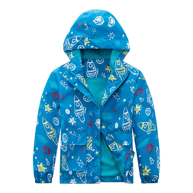 Kids' Coat Windproof Waterproof Jacket
