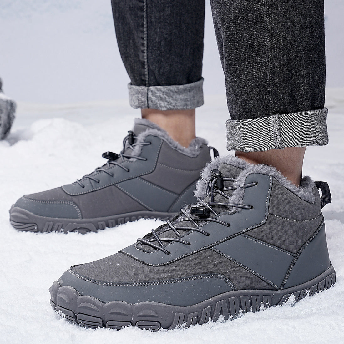 Outdoor Men's Cotton-padded Hiking Boots