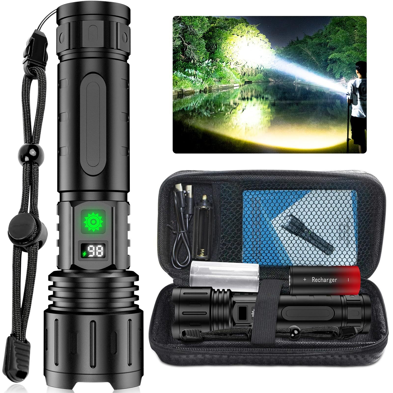 Strong Light Rechargeable Flashlight