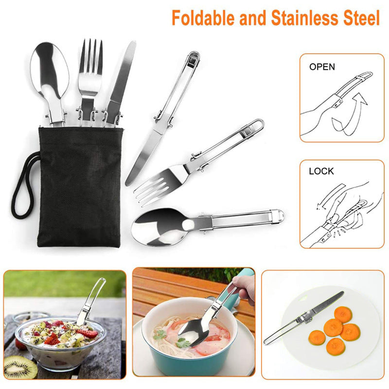 Camping Combination Pot Folding Mini Cookware