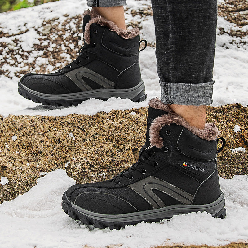 Cotton Velvet Warm Plus Size Hiking Boots