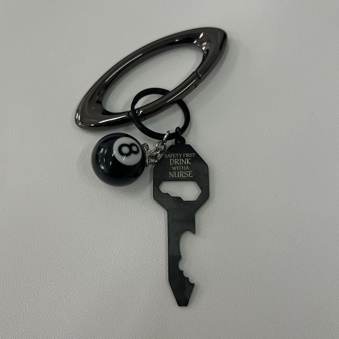 Oval Keychain Climbing Button Carabiner