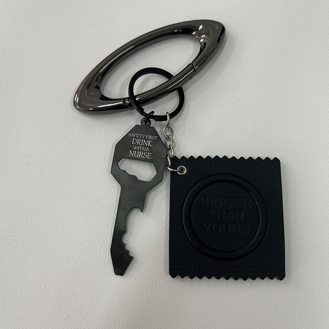 Oval Keychain Climbing Button Carabiner