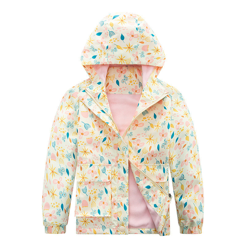 Kids' Coat Windproof Waterproof Jacket